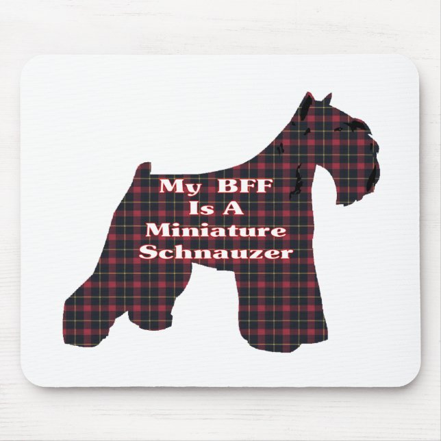 Miniature Schnauzer BFF Gifts Mouse Pad (Front)