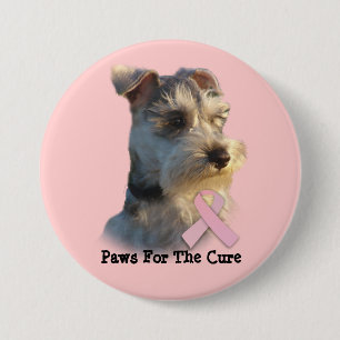 Miniature Schnauzer Breast Cancer Button