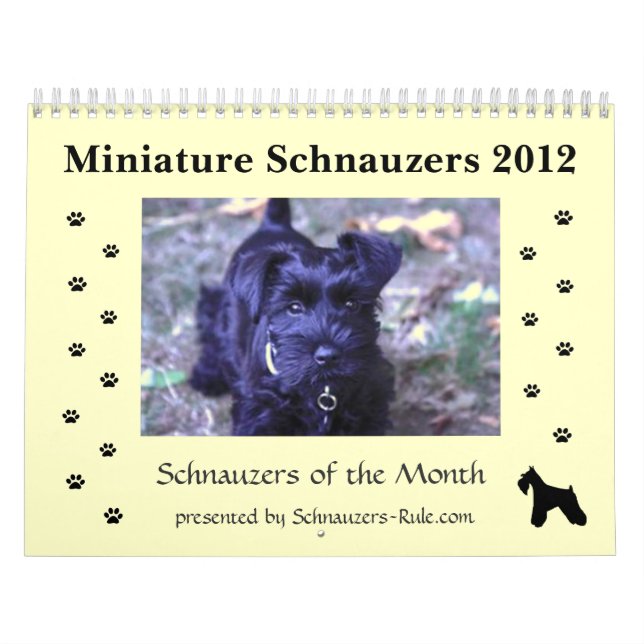 Miniature Schnauzer Calendar (Cover)