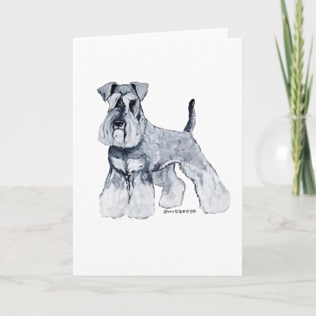 Miniature Schnauzer Card (Front)