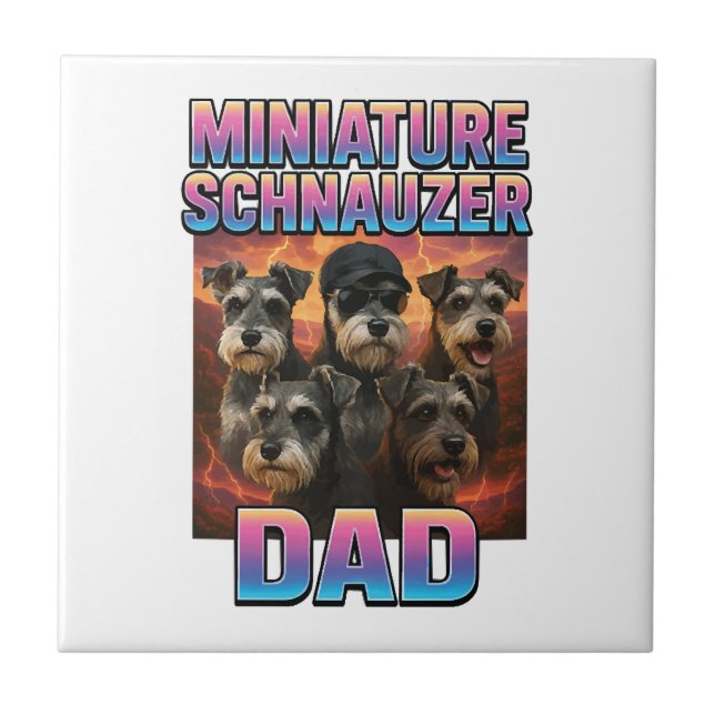 Miniature Schnauzer Ceramic Tile (Front)