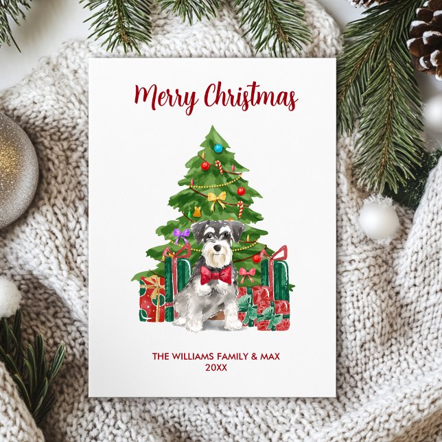 Miniature Schnauzer Christmas Card (Creator Uploaded)