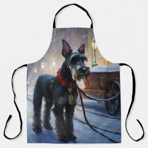 Miniature Schnauzer Christmas Festive Season Apron