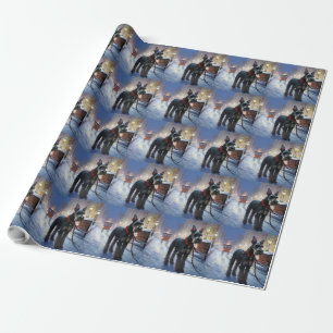 Miniature Schnauzer Christmas Festive Season Wrapping Paper