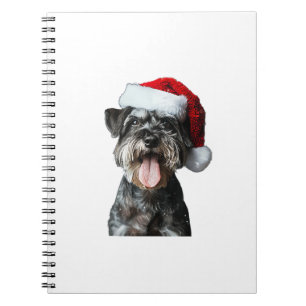 Miniature Schnauzer Christmas  Notebook