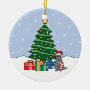 Miniature Schnauzer Christmas Ornament