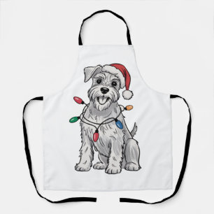 Miniature Schnauzer Christmas Xmas Dog Lover Gift  Apron