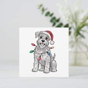 Miniature Schnauzer Christmas Xmas Dog Lover Gift Holiday Card