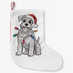 Miniature Schnauzer Christmas Xmas Dog Lover Gift  Small Christmas Stocking