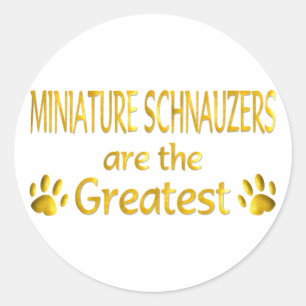 Miniature Schnauzer Classic Round Sticker