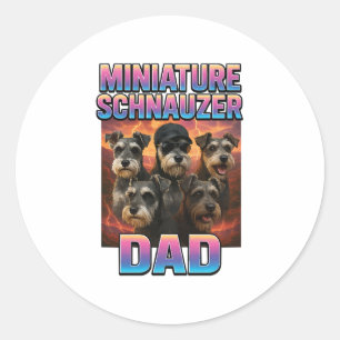 Miniature Schnauzer Classic Round Sticker