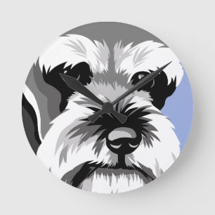 Miniature Schnauzer Clocks