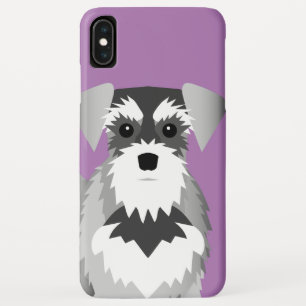 Miniature Schnauzer Custom Background Colour iPhone XS Max Case