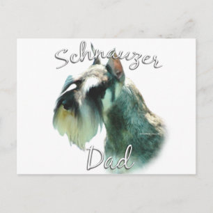 Miniature Schnauzer Dad 2 Postcard