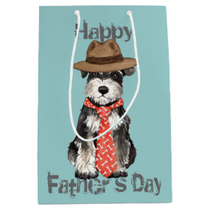 Miniature Schnauzer Dad Medium Gift Bag