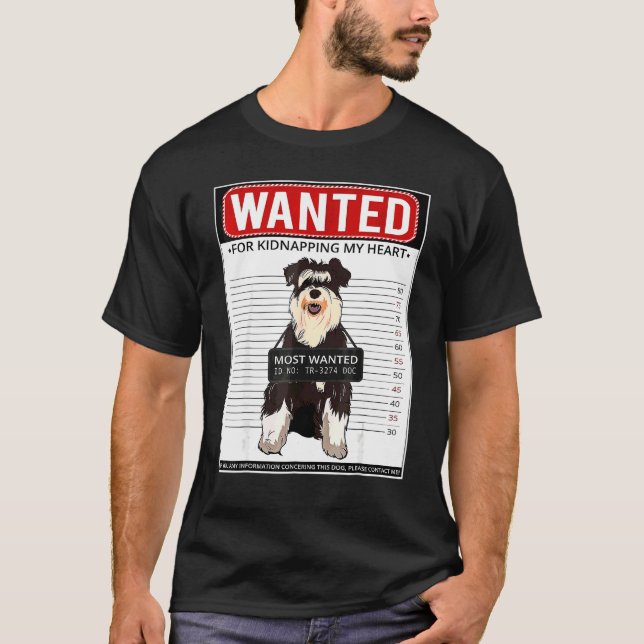 Miniature Schnauzer Dad Mum   T-Shirt (Front)