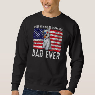 Miniature Schnauzer Dad Usa American Flag Dog Own Sweatshirt