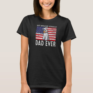 Miniature Schnauzer Dad Usa American Flag Dog  Own T-Shirt