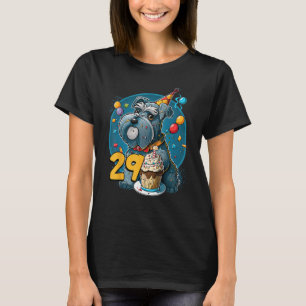 Miniature Schnauzer Dog 29th Birthday Themed Party T-Shirt