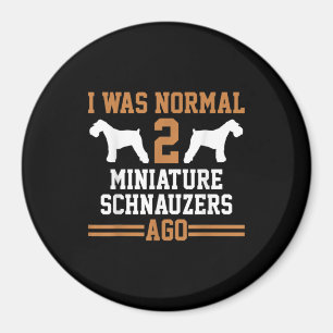 Miniature Schnauzer Dog 2 Two Dog Trainer School Magnet