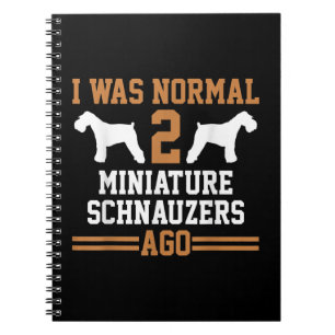 Miniature Schnauzer Dog 2 Two Dog Trainer School Notebook