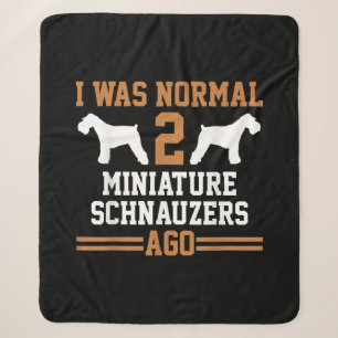 Miniature Schnauzer Dog 2 Two Dog Trainer School Sherpa Blanket