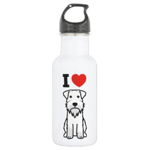 Miniature Schnauzer Dog Cartoon 532 Ml Water Bottle