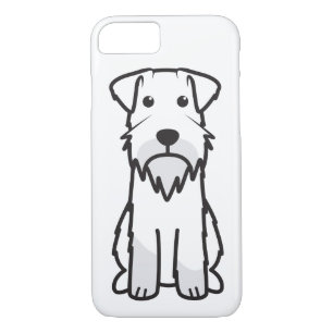 Miniature Schnauzer Dog Cartoon iPhone 8/7 Case