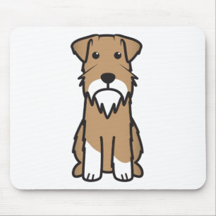 Miniature Schnauzer Dog Cartoon Mouse Pad
