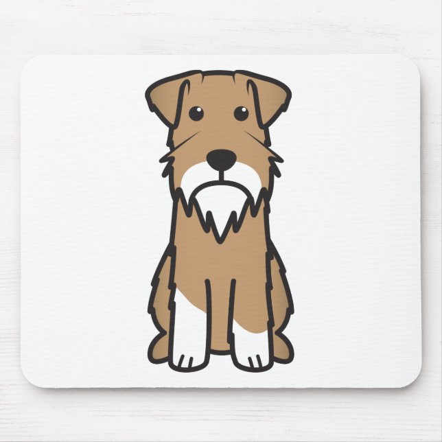 Miniature Schnauzer Dog Cartoon Mouse Pad (Front)