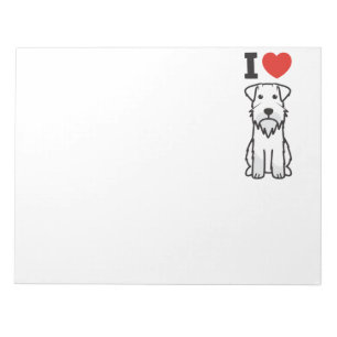 Miniature Schnauzer Dog Cartoon Notepad