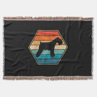 Miniature Schnauzer Dog Gift Throw Blanket