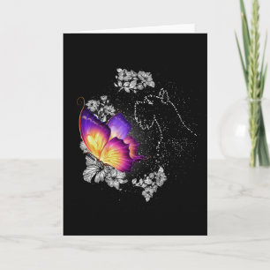 Miniature Schnauzer Dog In Heaven Dog Memorial Card