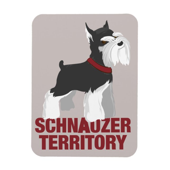 Miniature Schnauzer Dog Magnet (Vertical)