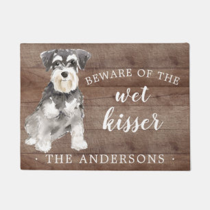 Miniature Schnauzer Dog Personalised Door Mat