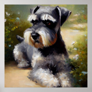 Miniature Schnauzer Dog Poster