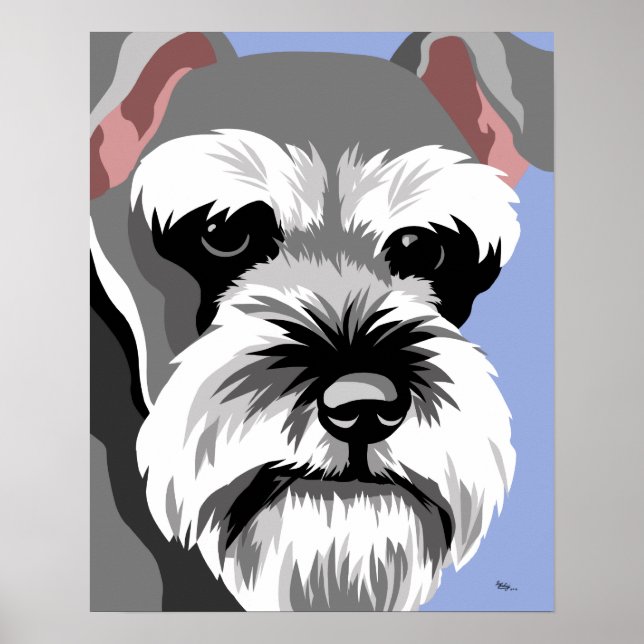 Miniature Schnauzer Dog Posters (Front)