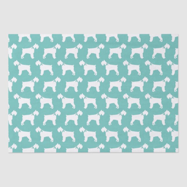 Miniature Schnauzer Dog Puppy Tissue Paper (Front)