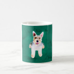 Miniature Schnauzer Dog Water Colour Art Painting Coffee Mug