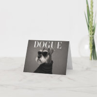 Miniature Schnauzer Editorial Dog Thank You Cards