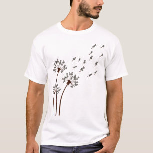 Miniature Schnauzer Flower Dandelion Shirt Dog Mam