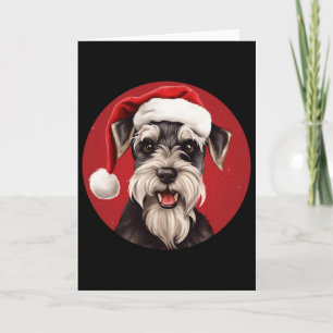 Miniature Schnauzer Funny Xmas Mum Dad Dog Lovers Card