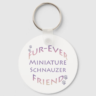 Miniature Schnauzer Furever Key Ring