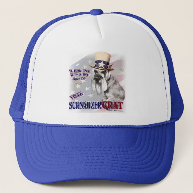 Miniature Schnauzer Gifts Trucker Hat (Front)