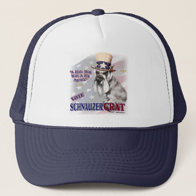 Miniature Schnauzer Gifts Trucker Hat (Front)