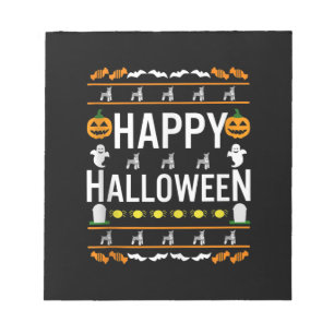 Miniature Schnauzer Halloween Lazy Ugly Costume Notepad