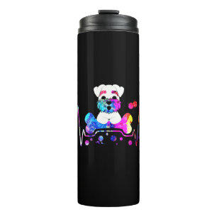 Miniature Schnauzer Heartbeat Thermal Tumbler