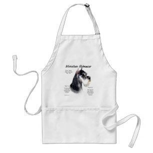 Miniature Schnauzer History Design Standard Apron