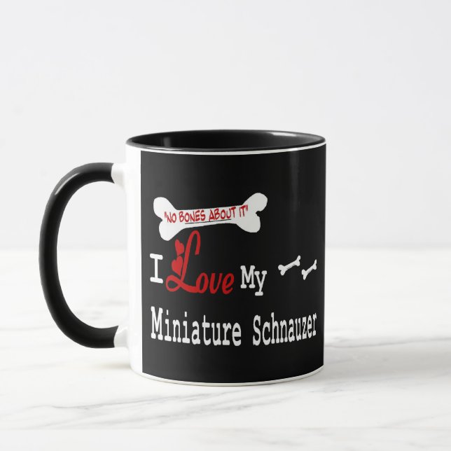 Miniature Schnauzer (I Love) Mug (Left)