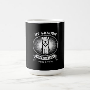 Miniature Schnauzer Is My Dog Is My Shadow Funny Coffee Mug